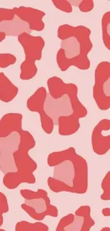 Red leopard print wallpaper with a bold, trendy design.