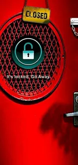 Red Lock And Key Security Live Wallpaper