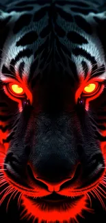 Red Neon Tiger Live Wallpaper