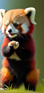 Red Panda Carnivore Plant Live Wallpaper