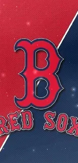 Red Sox wallpaper with bold emblem and classic colors for mobile