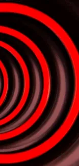 Hypnotic red spiral wallpaper with vivid design.