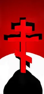 Red Symbol Cross Live Wallpaper