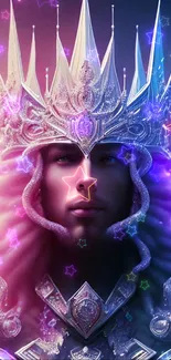 Fantasy king with intricate crown and vibrant colors.