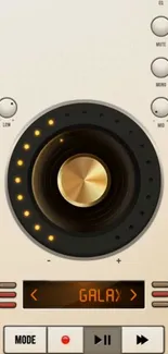 Retro audio control panel design wallpaper.