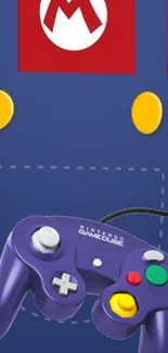Retro GameCube controller with Mario design