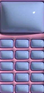 Retro mobile phone wallpaper in pastel pink and blue.