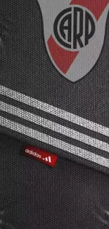 River Plate Adidas wallpaper with logo and textured grey design.