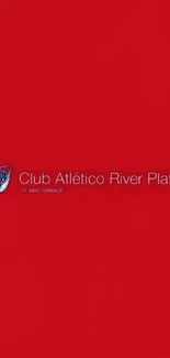 River Plate wallpaper with red background and club logo.