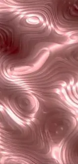 Rose gold abstract wave pattern wallpaper.