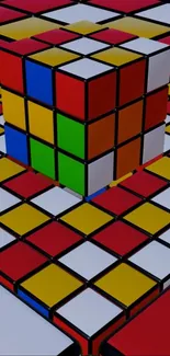 Rubik's Cube Puzzle Symmetry Live Wallpaper