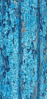 Rustic blue textured wallpaper with chipped paint effect.