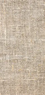 Rustic linen texture wallpaper with natural fibers in beige color.