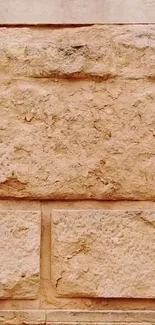 Rustic beige stone texture on mobile wallpaper