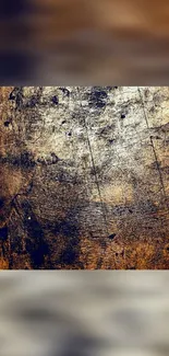 Rustic wallpaper with brown and gold texture, ideal for mobile screens.