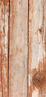 Wallpaper of rustic, weathered wooden planks with a natural texture.