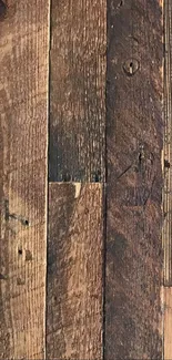 Rustic wooden plank phone wallpaper with natural textures and warm tones.