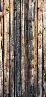 Rustic wooden plank wallpaper with rich textures and earthy tones.