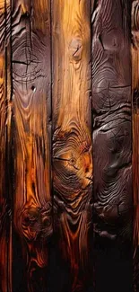 Rustic wooden texture with rich warm tones.
