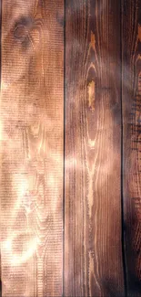 Rustic wooden texture wallpaper with warm tones.