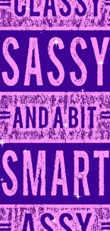 Purple and pink sassy smart wallpaper design.