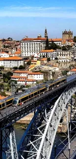 Beautiful cityscape with a historic bridge and vibrant architecture.