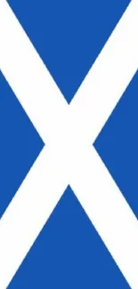 Scottish blue and white flag design for mobile wallpaper.