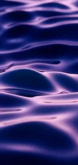 Serene purple waves wallpaper with a fluid and calming design for mobile.