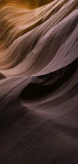 Beautiful and serene sandstone canyon formations in warm tones.