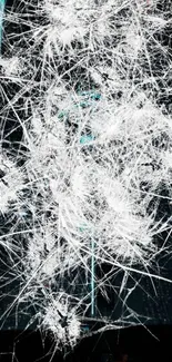 Abstract shattered glass wallpaper for mobile.