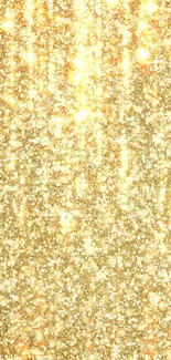 Shimmering gold glitter wallpaper with a luxurious and dazzling sparkle effect.