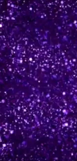 Purple galaxy wallpaper with sparkling stars