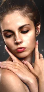 Skin Cheek Eyebrow Live Wallpaper