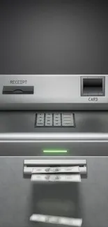 ATM machine mobile wallpaper with card slot and receipt tray.