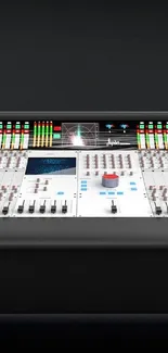 Audio console with sleek design and modern equipment.