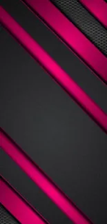 Black and pink striped mobile wallpaper.