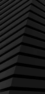 Sleek black geometric design wallpaper for mobile phones.