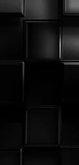 Sleek black geometric mobile wallpaper with minimalist design.