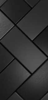 Sleek black geometric pattern wallpaper for modern phones.