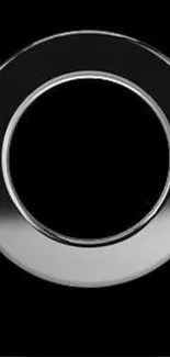 Sleek black phone wallpaper with circular design.