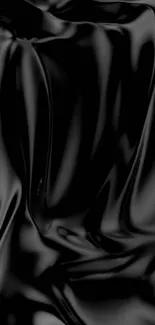 Luxurious black silk texture for mobile wallpaper.