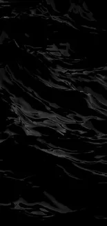 Black abstract wave pattern mobile wallpaper.