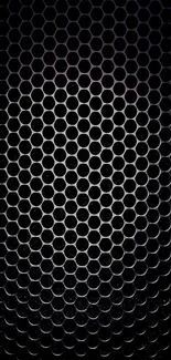 Sleek hexagonal pattern wallpaper with black background.