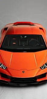 Orange sports car wallpaper for mobile.