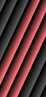 Abstract red and black mobile wallpaper with diagonal lines.