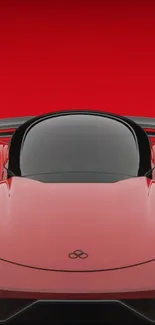 Sleek red sports car wallpaper for mobile phones.