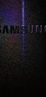 Stylish textured black Samsung wallpaper.