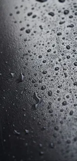 Raindrop texture on dark surface wallpaper.