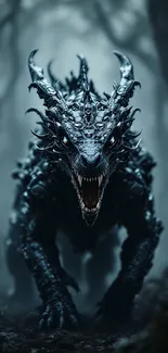 Slowly Walking Dragon Roars Live Wallpaper