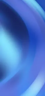 Vibrant blue abstract mobile wallpaper with dynamic curves.